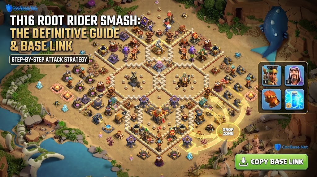 TH16 Root Rider Smash Strategy Guide: 3-Star Army & Attack Execution for Clash of Clans