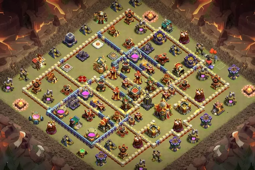 Ultimate TH16 Anti-3 Star War Base for Clan Battles