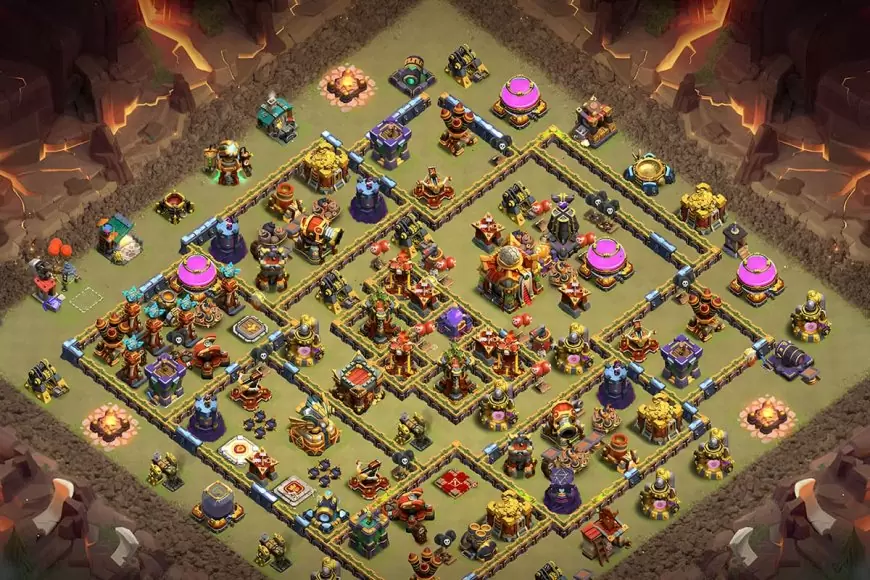 Pro TH16 Anti-3 Star Base Layout for Legend League Players