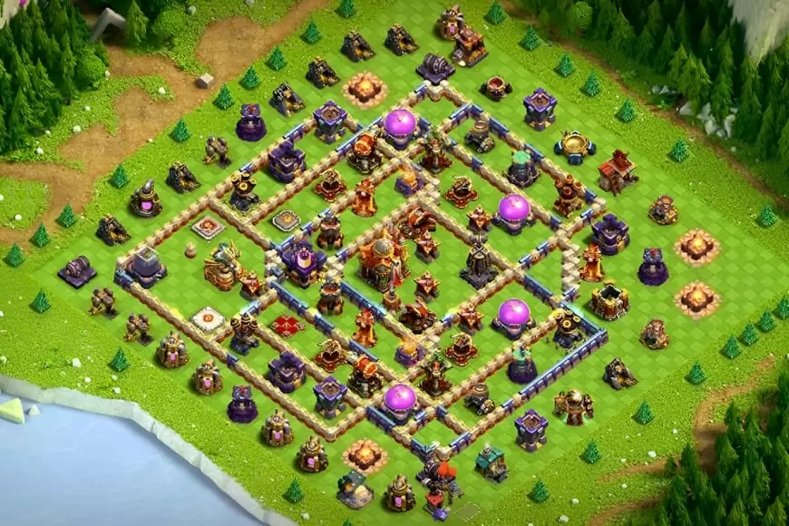 Latest TH16 Anti-2 Star Base for Clan Wars and Trophy Pushing
