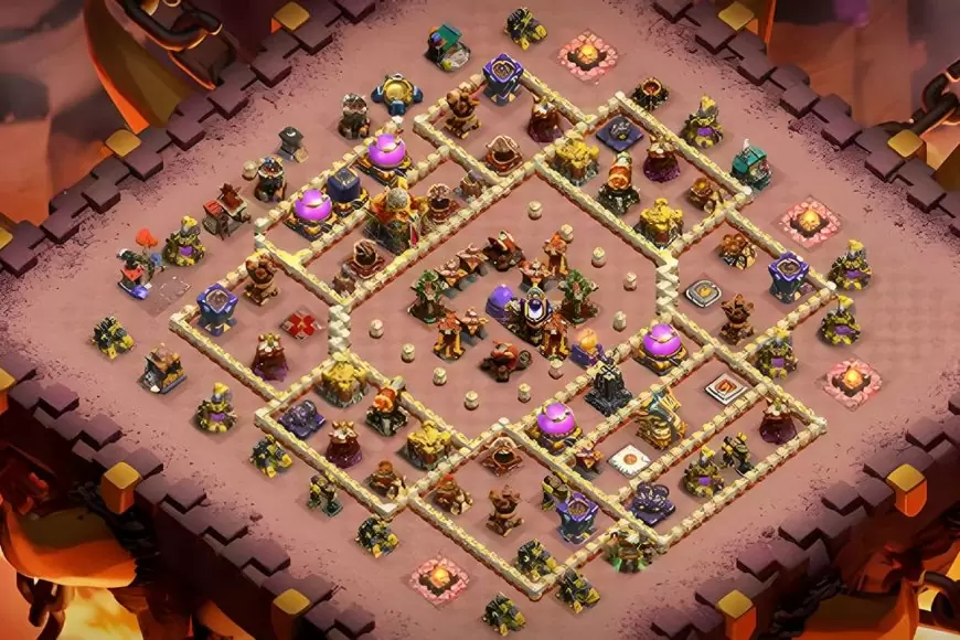 Pro TH16 Anti-3 Star War Base Design for Clan War League (CWL)