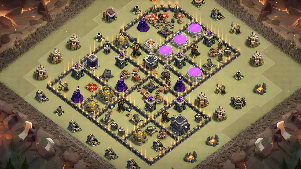 Ranked #9: Best TH9 War Base Design – Anti-Everything