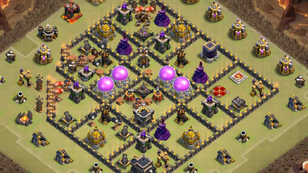 Ultimate TH9 Home Village Defense Base Design