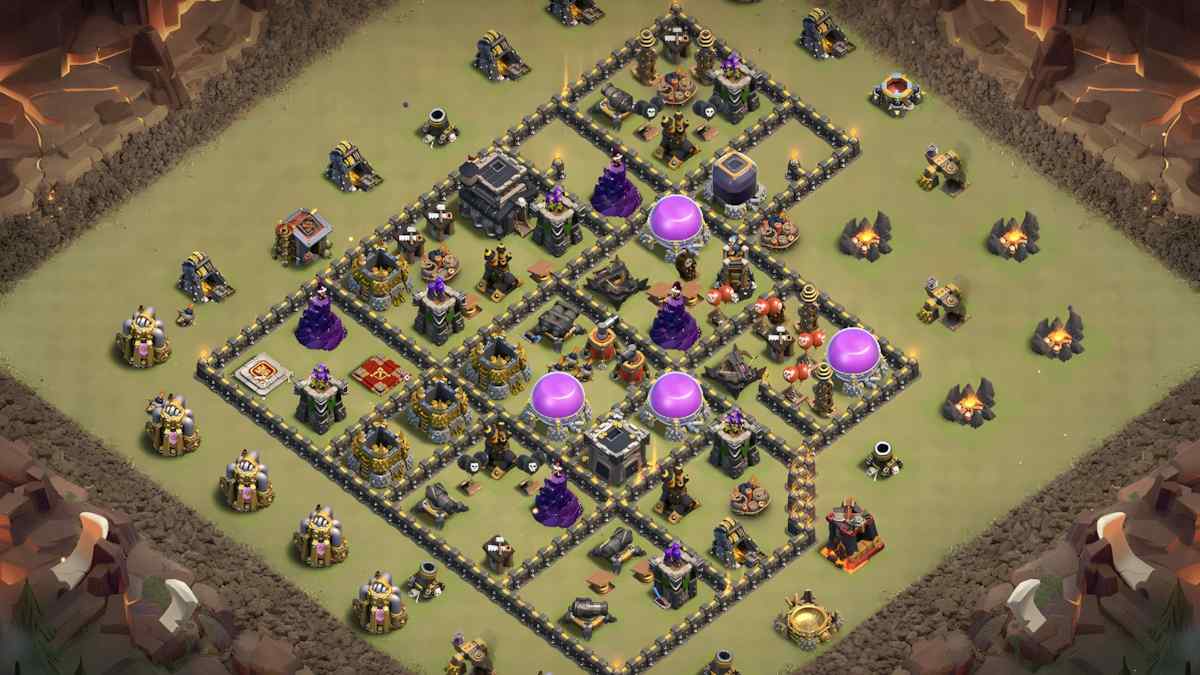 Unbeatable TH9 Base Layout for Clash of Clans