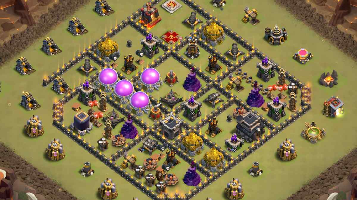 Legendary TH9 Clan War Base Design