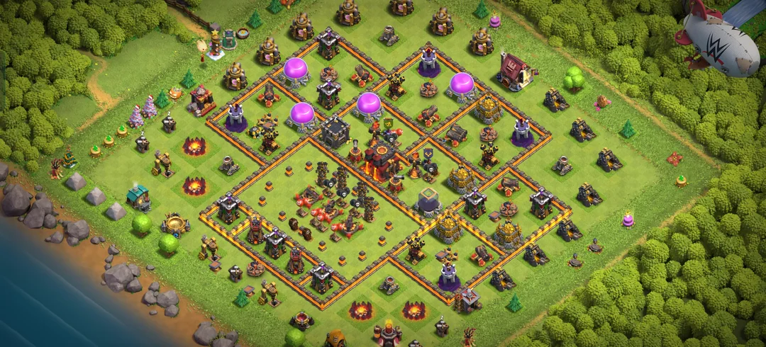TH10 War Base Design for Clan Wars