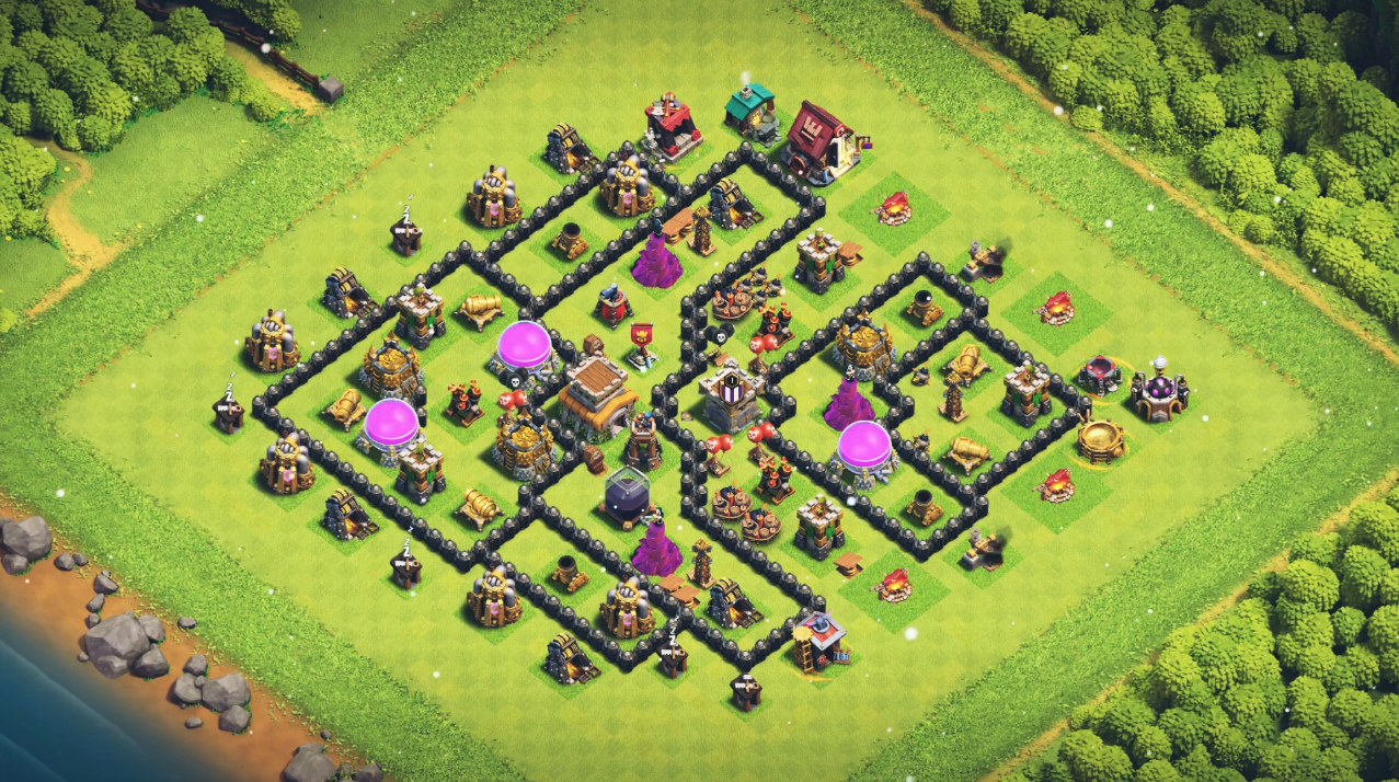 TH8 Hybrid Base Layouts: Balanced Defense and Farming