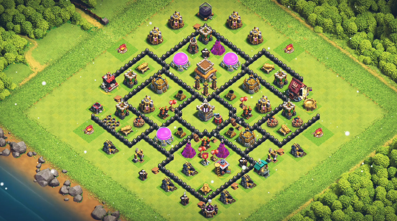 Most Effective TH8 Anti Air Base Layout