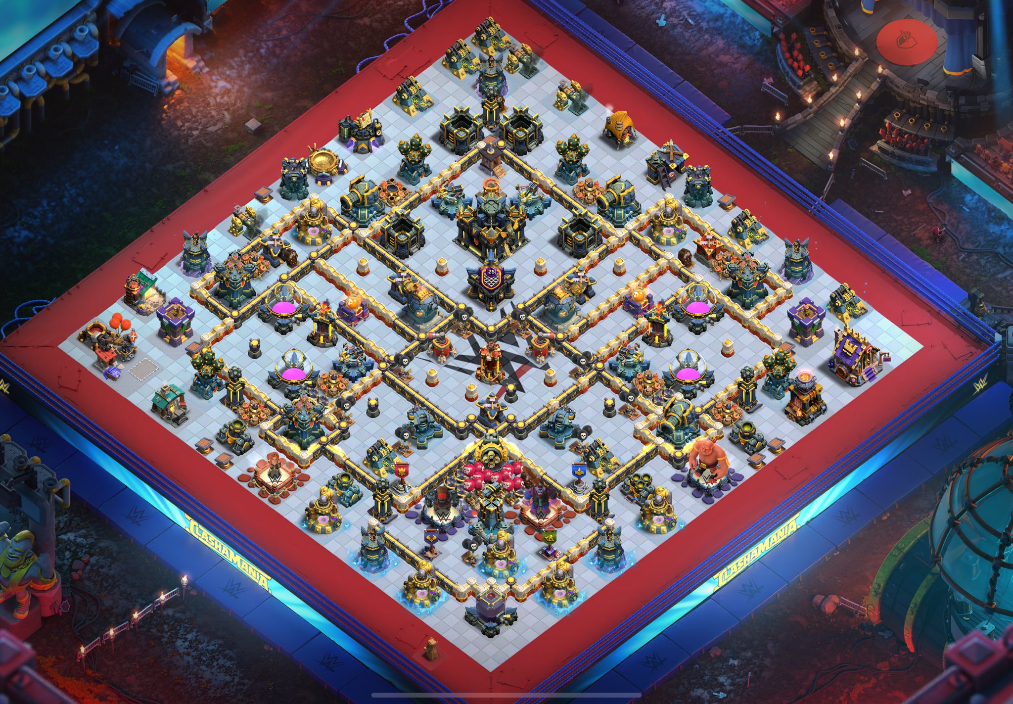 Top TH17 War Base for CWL Clashmania Arena Style