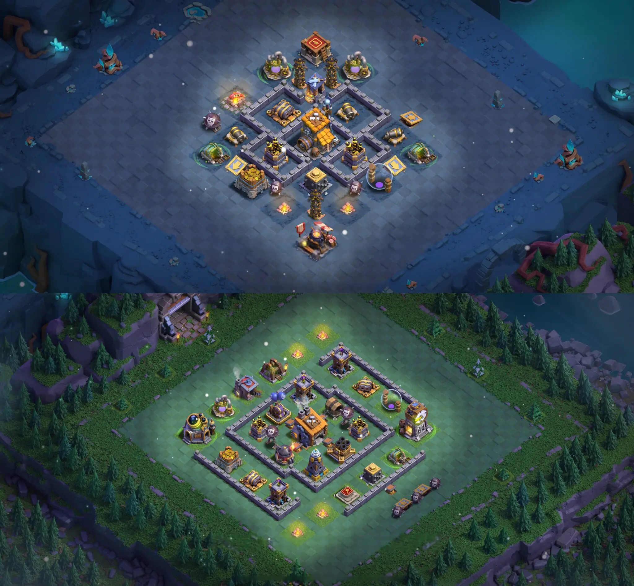 Defensive BH8 Base Layout with Link – Clash of Clans 2025