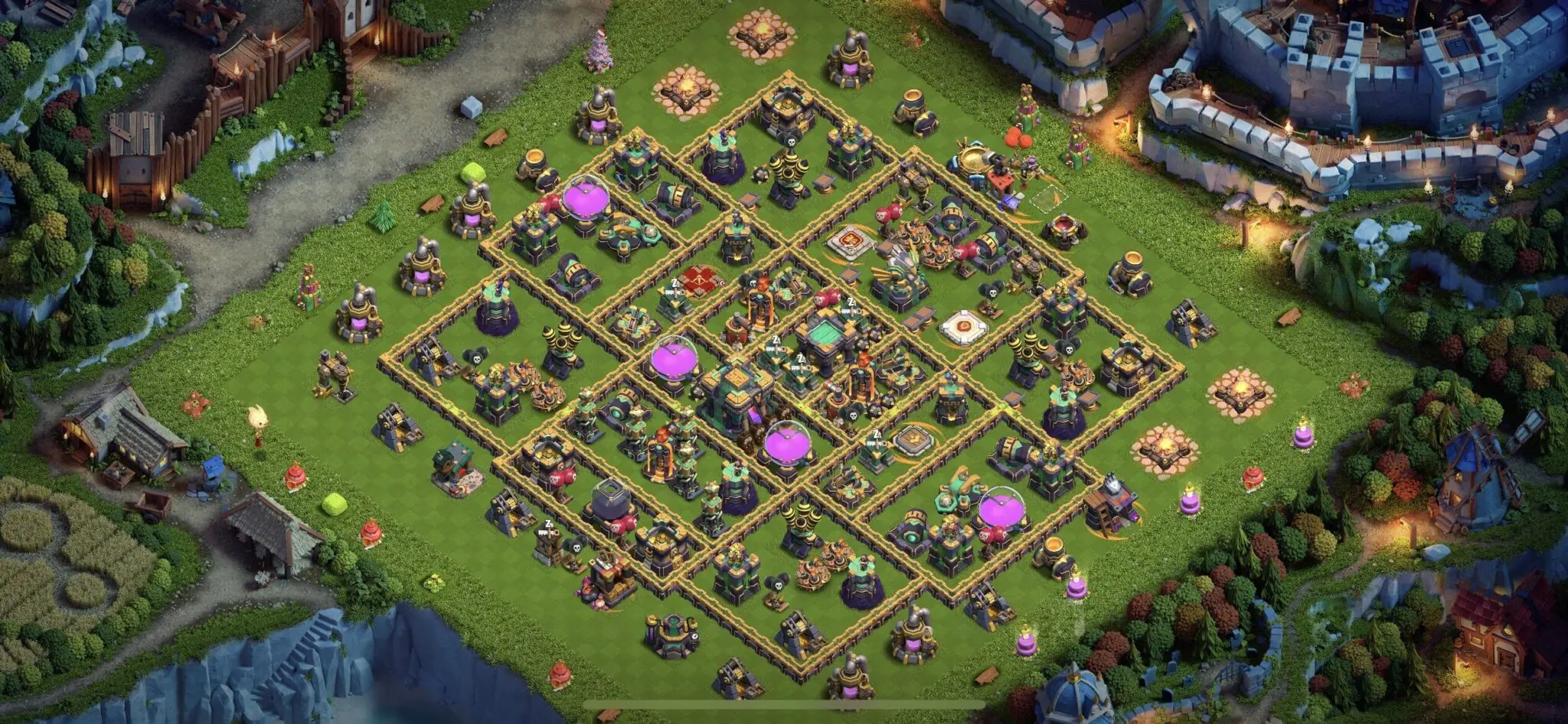 Top Town Hall 14 Defense Base Design with Instant Link