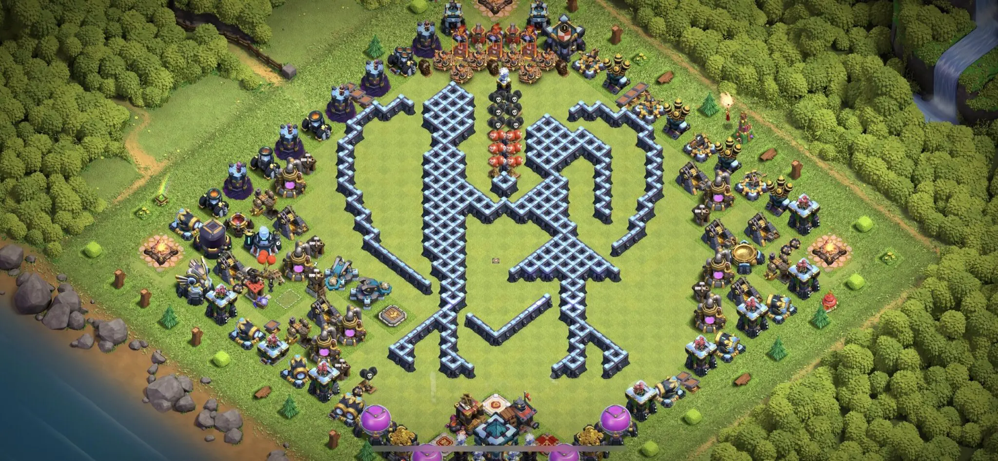 Best Town Hall 13 Troll/Funny Base Design with Copy Link