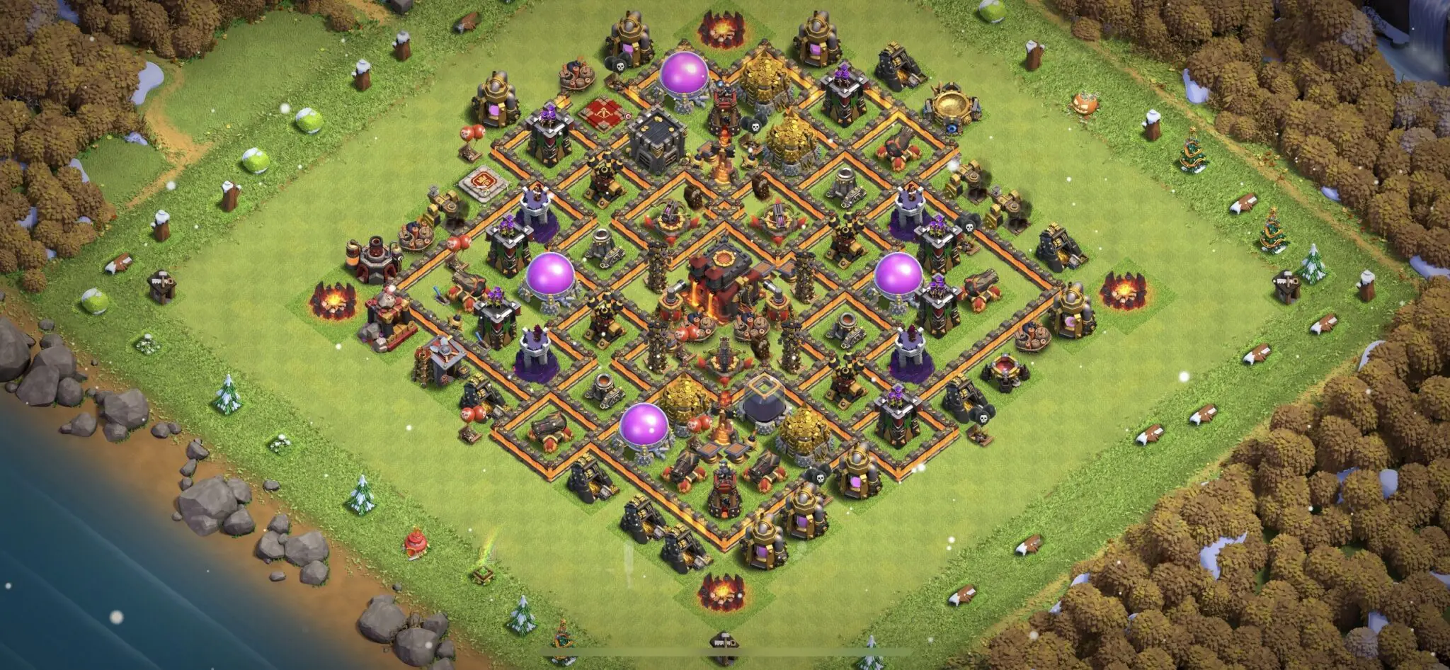 Top Town Hall 10 Farming Base Layout with Copy Link