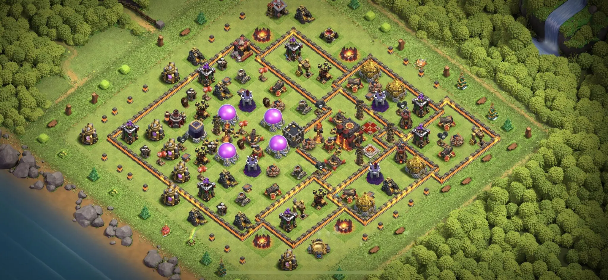 Top Town Hall 10 Farming Base with Link