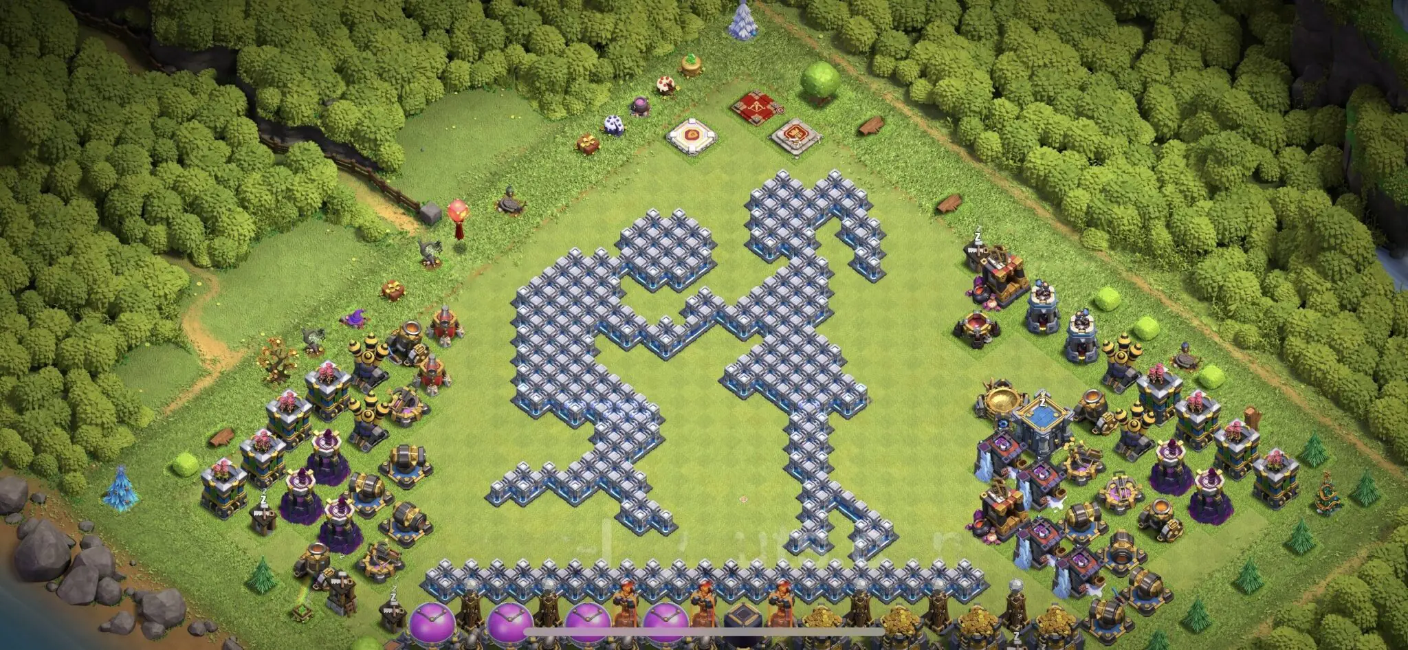 Ultimate TH12 Troll/Funny Base Layout with Copy Link