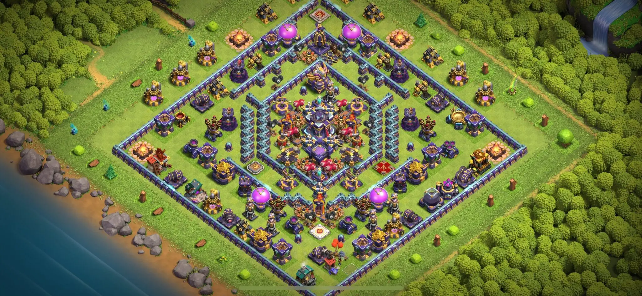 Unbreakable TH15 Defense Base Layout with Copy Link