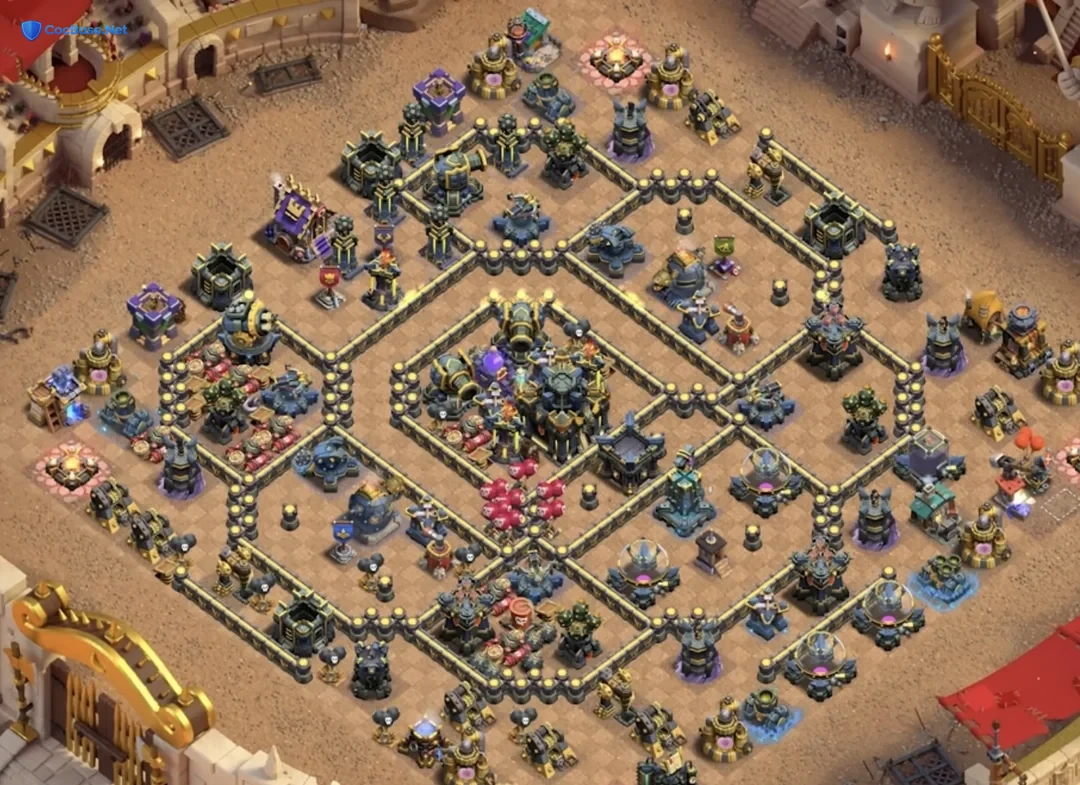 Mastery of Prestige: Expertly Crafted Town Hall 17 Trophy Base