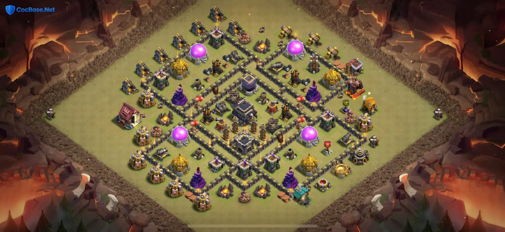 Top Rated Town Hall 9 Layout for War with Download Link