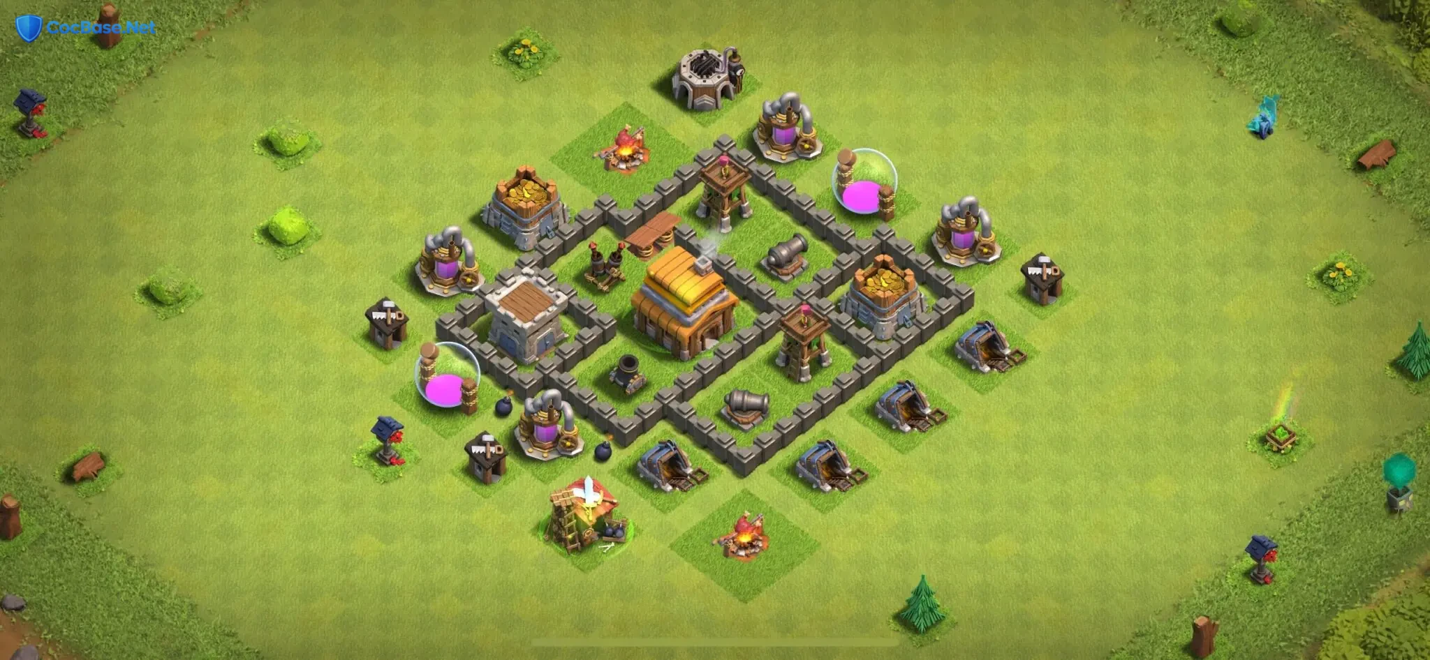 Top-Tier Town Hall 4 Base Layouts – Robust Designs with Instant Access