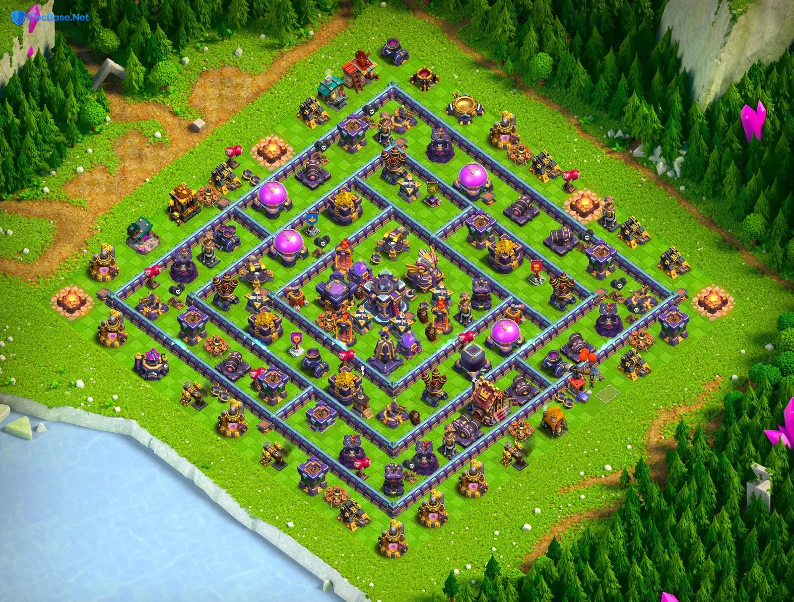 Top-Tier Townhall Level 15 Hybrid Base Layout with Link