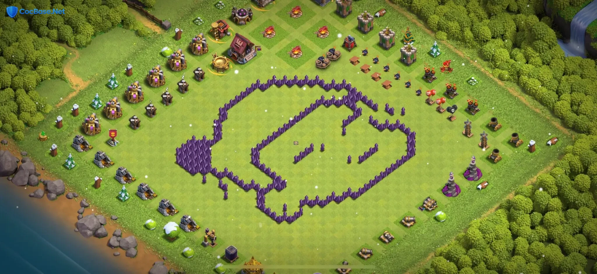 Premier Town Hall 7 Troll/Funny Base with Link