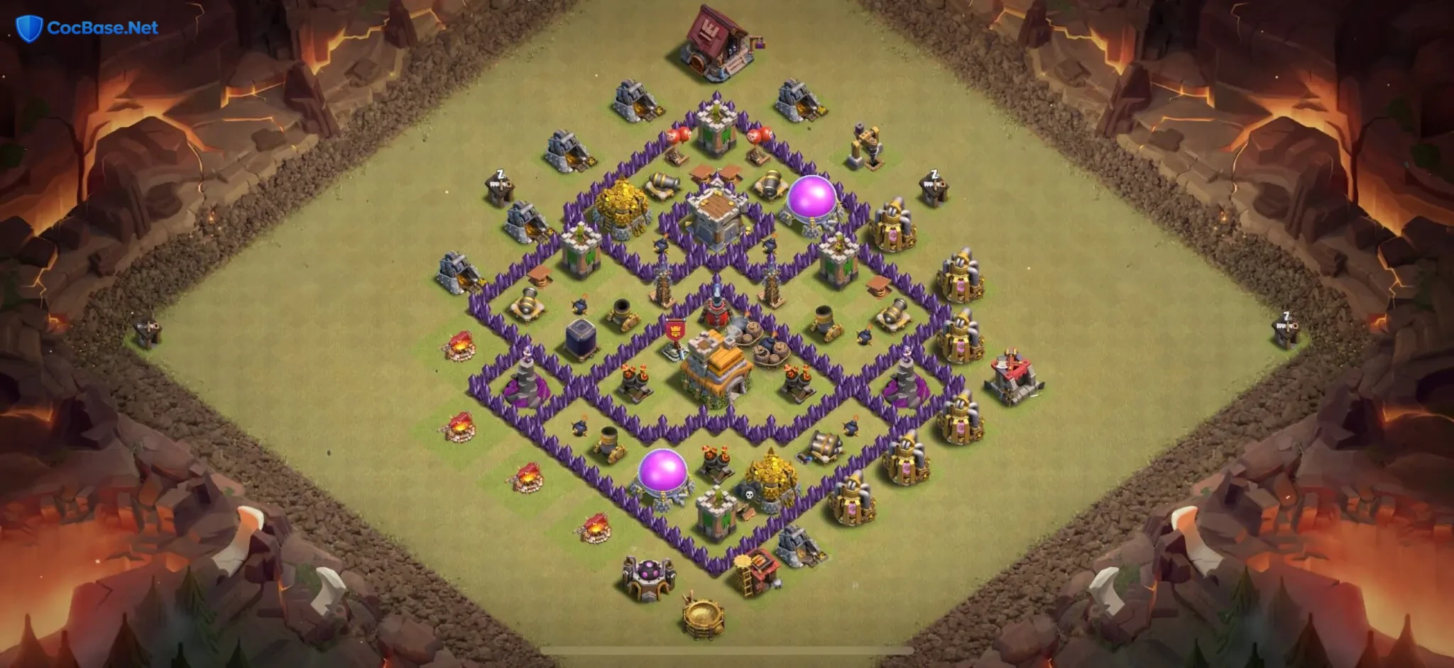 Elite TH7 War Base Design for Unbeatable Clan Wars