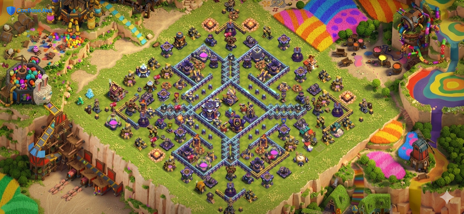 Unbeatable TH15 Anti 3 Star Fortress Design With Link