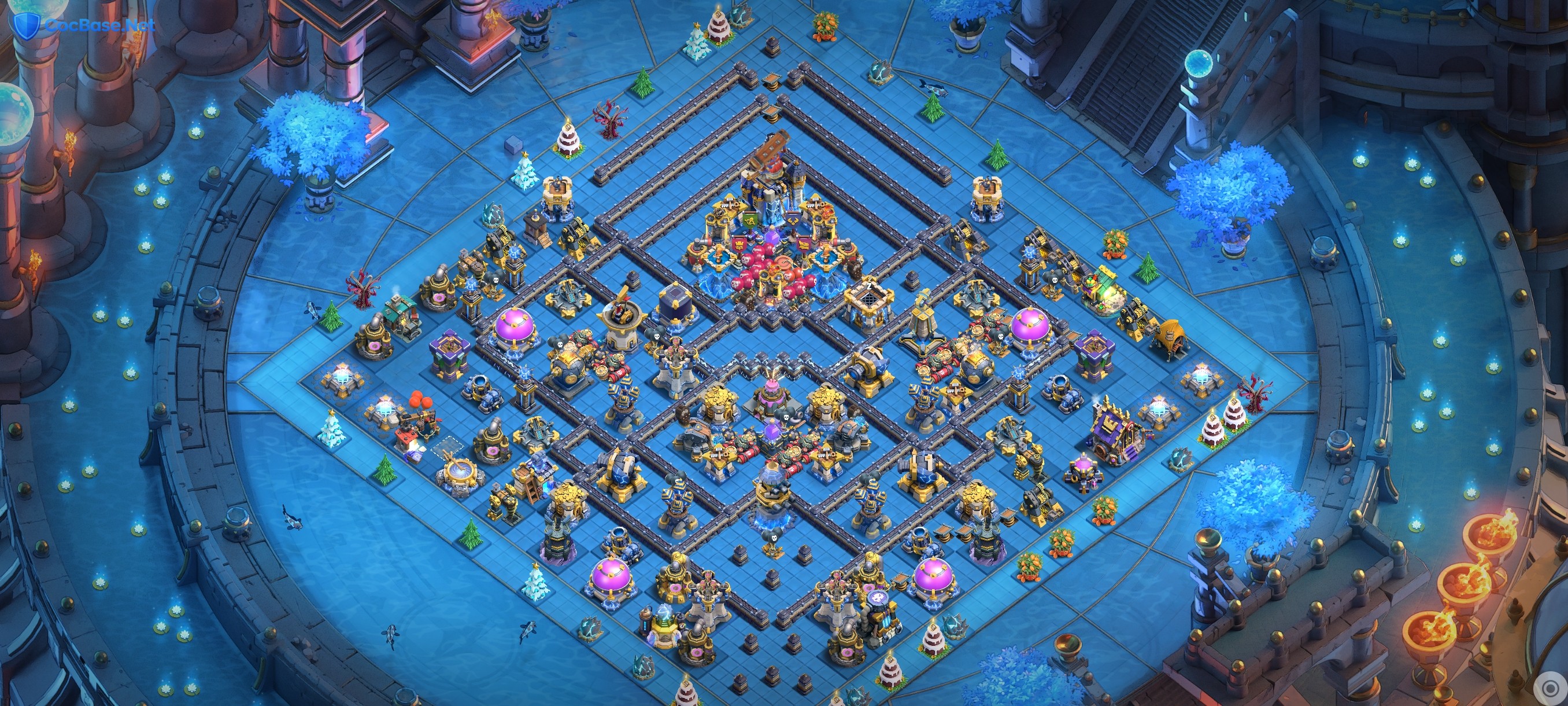 Coc Layout Sample TH18 CoC War Base Layout For Anti 3 Star Instant Link - CocBase.Net