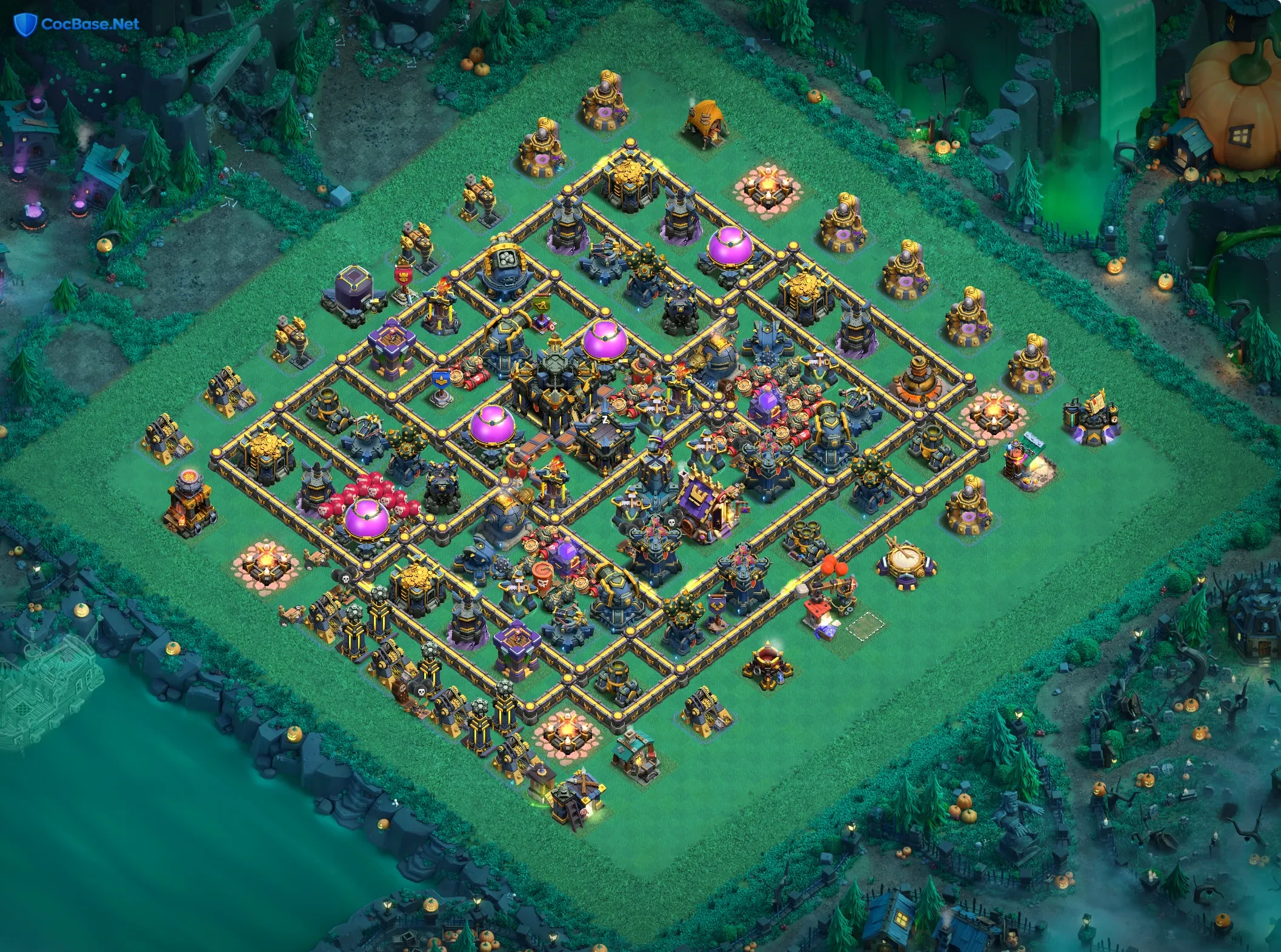 TH17 CoC Hybrid Base Layout For Anti 2 Star With Link