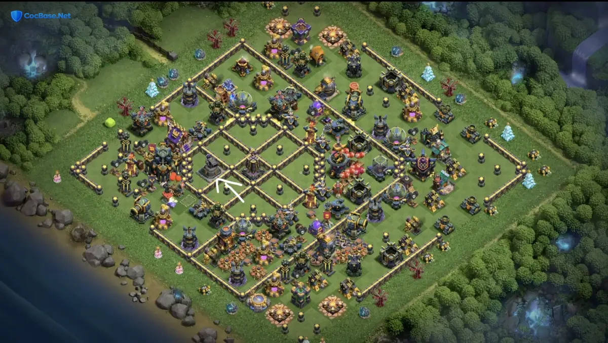 TH17 Pro CoC War Base Layout Anti 3 Star LavaLoon With Link