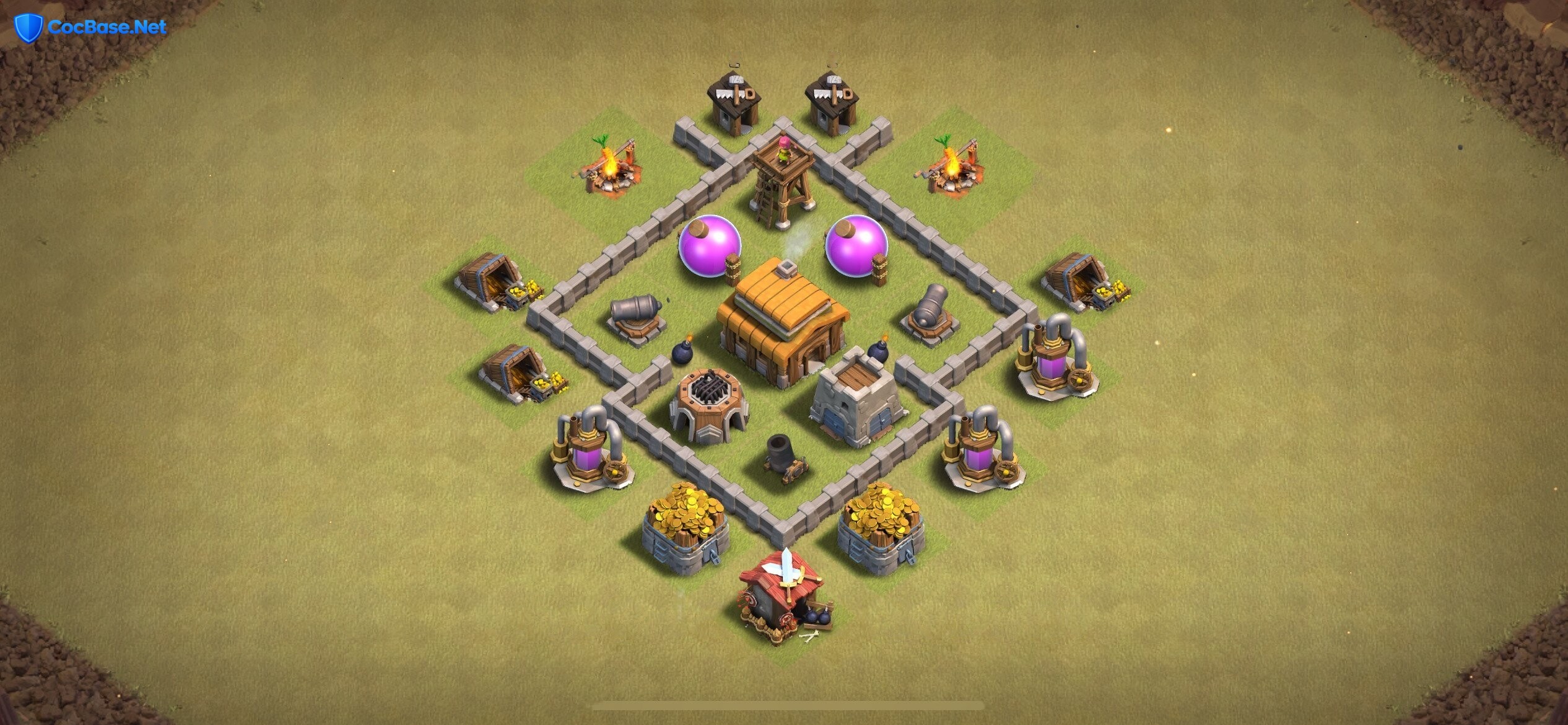Game-Changing TH3 War Base for Stopping Early Attacks