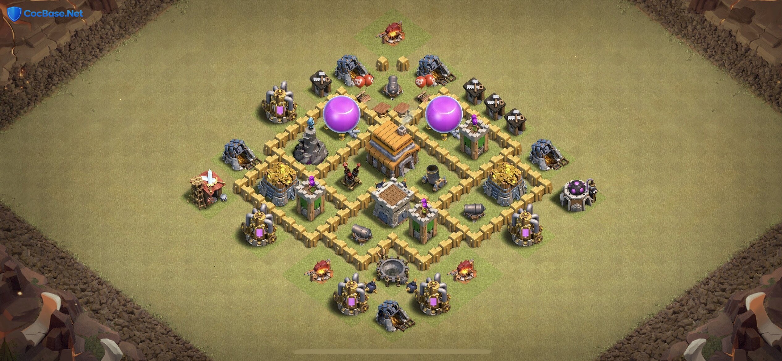 Unbreakable TH5 War Base That Safeguards Resources and Trophies in Any Battle