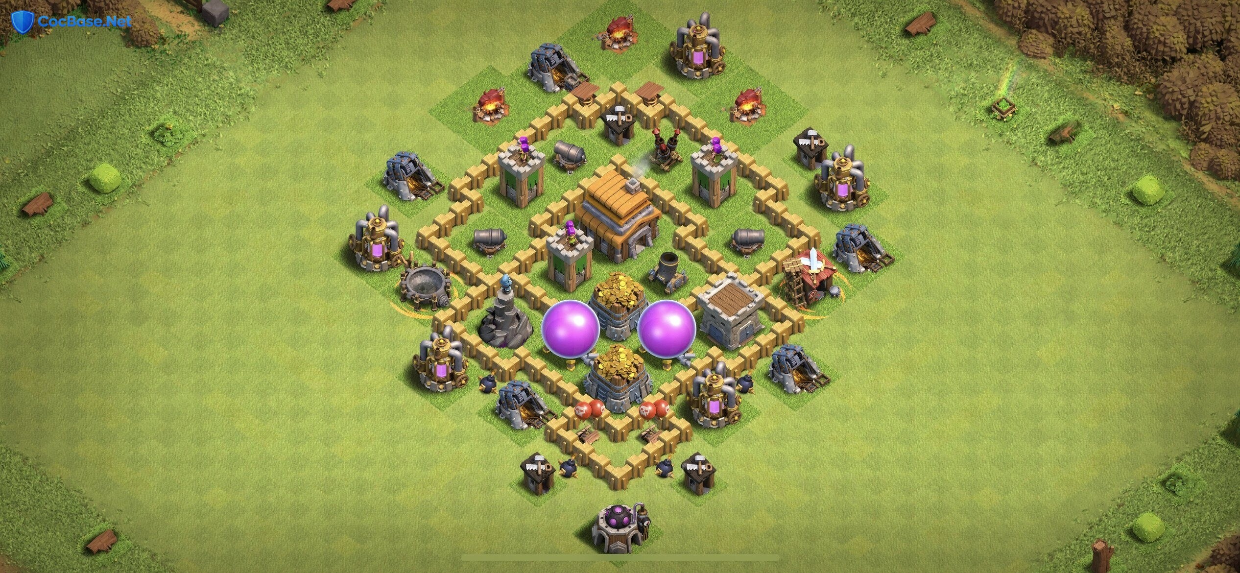 Optimize Loot Gains with a TH5 Farming Base Layout