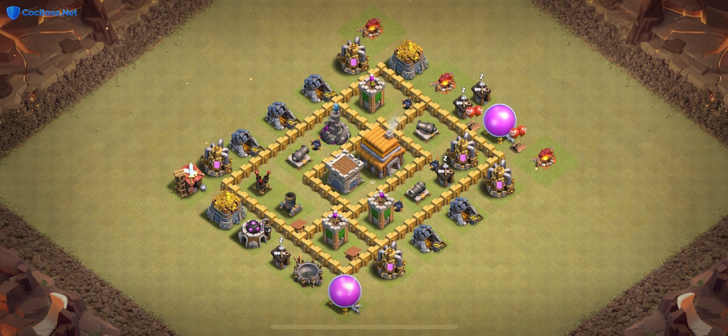 Unleash Total Annihilation with this TH5 War Base Layout