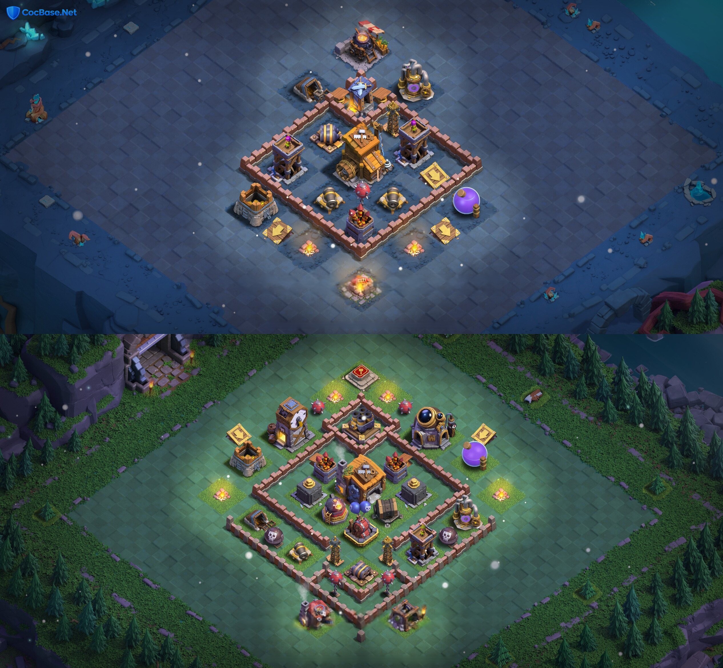 BH7 Base Layout - Compact Double Cannon Fortress