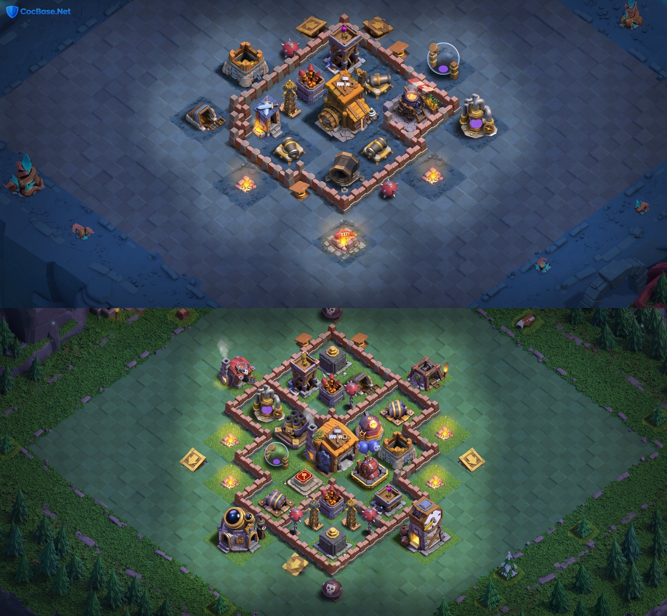 BH7 Base Layout - Quad Cannon Guardian Fortress