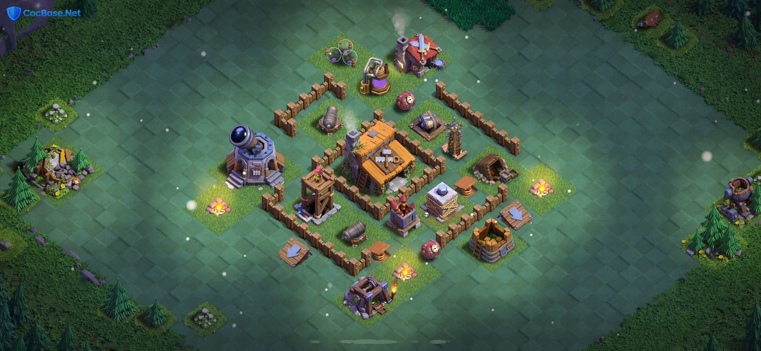 Elite Builder Hall 3 Anti 2 Star Defense Setup